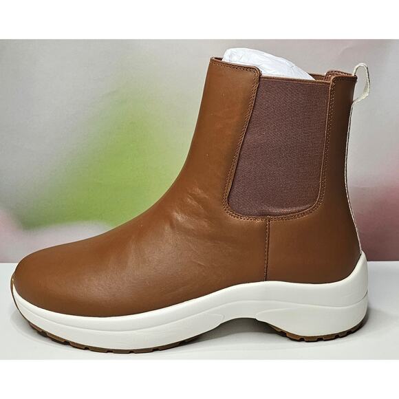 Ralph Lauren  Rylee Chelsea Slip-On Sneakers Deep Saddle Tan Size 9.5 NWT - Picture 3 of 6